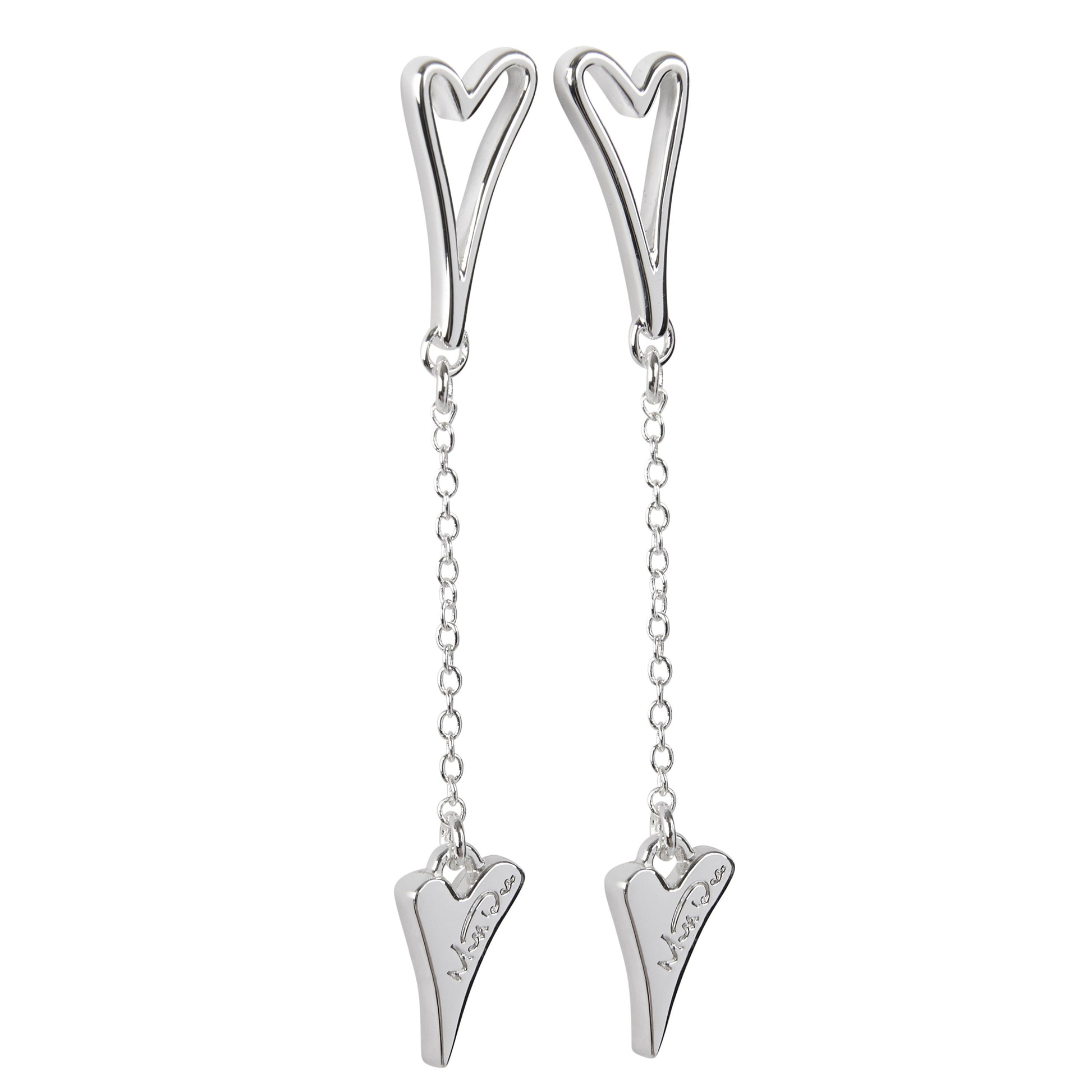 Silver plated hollow heart earrings - ScentiMelti Home Fragrance, Beauty & Gifts UK