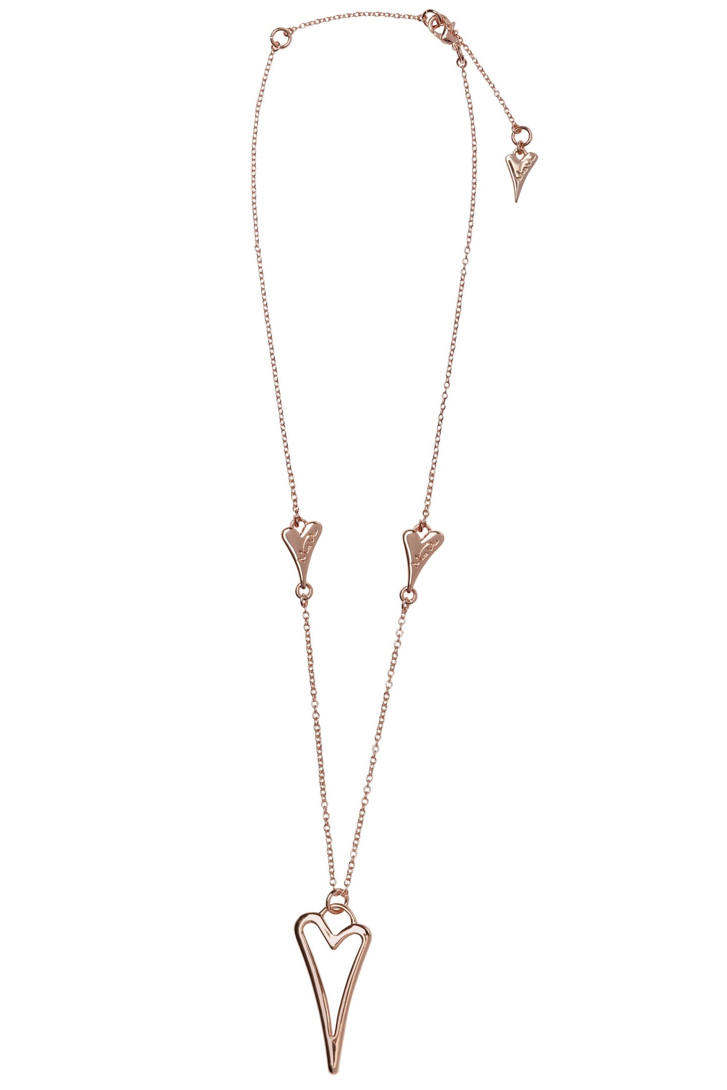 Rose gold plated Necklace with hollow heart - ScentiMelti Home Fragrance, Beauty & Gifts UK