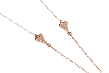 Rose gold plated Necklace with hollow heart - ScentiMelti Home Fragrance, Beauty & Gifts UK