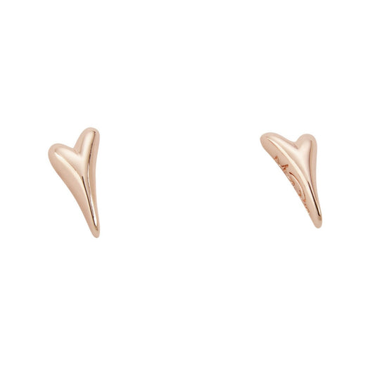 Earrings Rose Gold bubble Heart shaped studs - ScentiMelti Home Fragrance, Beauty & Gifts UK