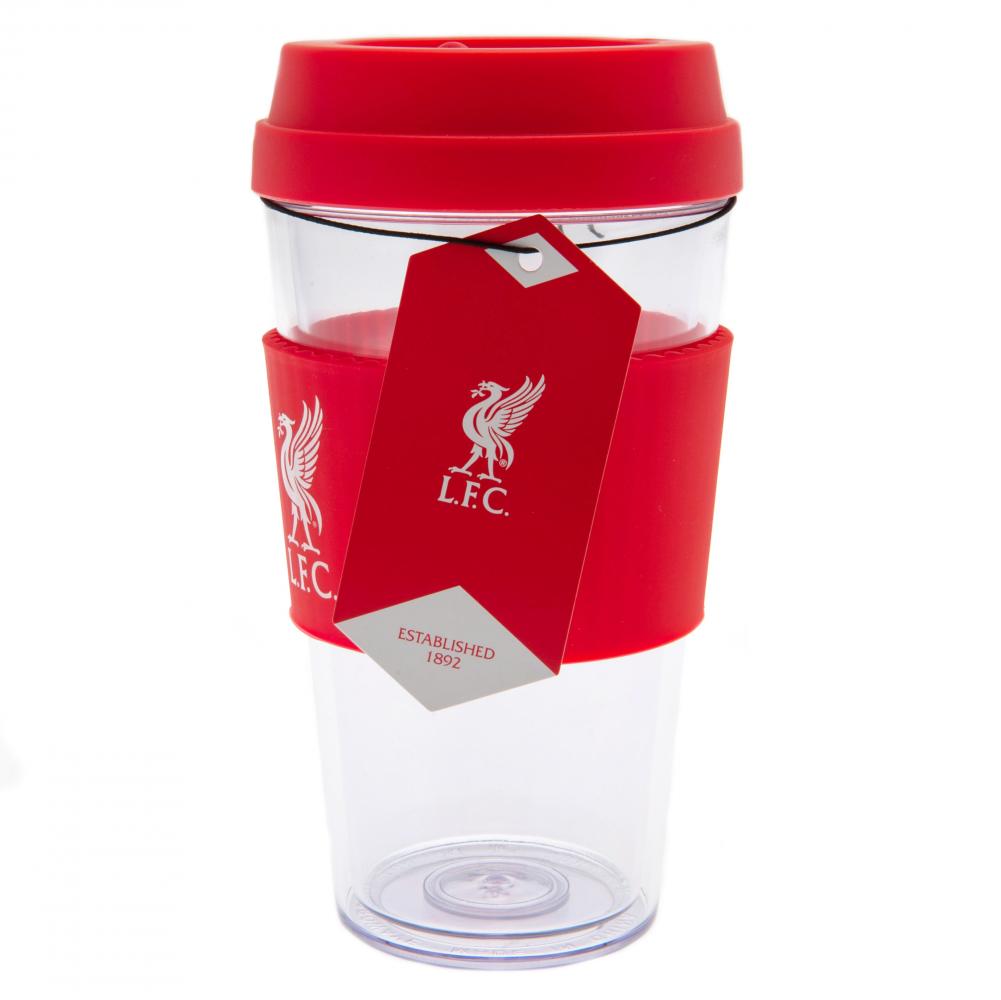 Liverpool FC Clear Grip Travel Mug LB - ScentiMelti Home Fragrance, Beauty & Gifts UK