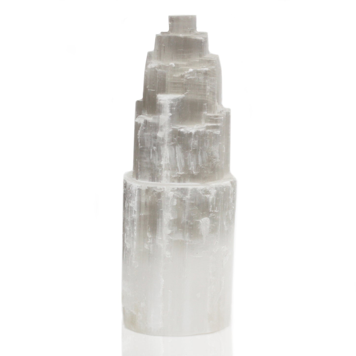 Natural Selenite Tower Lamp - 25 cm - ScentiMelti  Natural Selenite Tower Lamp - 25 cm