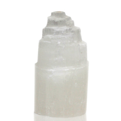 Natural Selenite Tower Lamp - 15 cm - ScentiMelti  Natural Selenite Tower Lamp - 15 cm