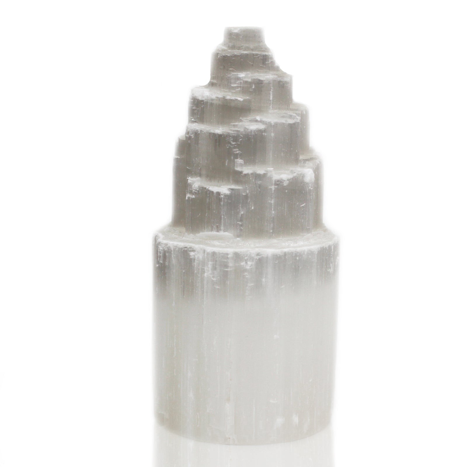 Natural Selenite Tower Lamp - 20 cm - ScentiMelti  Natural Selenite Tower Lamp - 20 cm