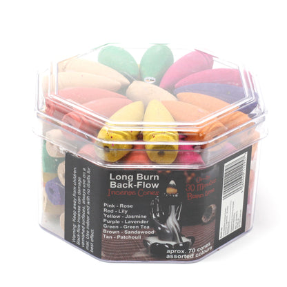 Long Backflow Incense Cones - Assorted Fragrances - 30 mins Burning time - ScentiMelti  Long Backflow Incense Cones - Assorted Fragrances - 30 mins Burning time