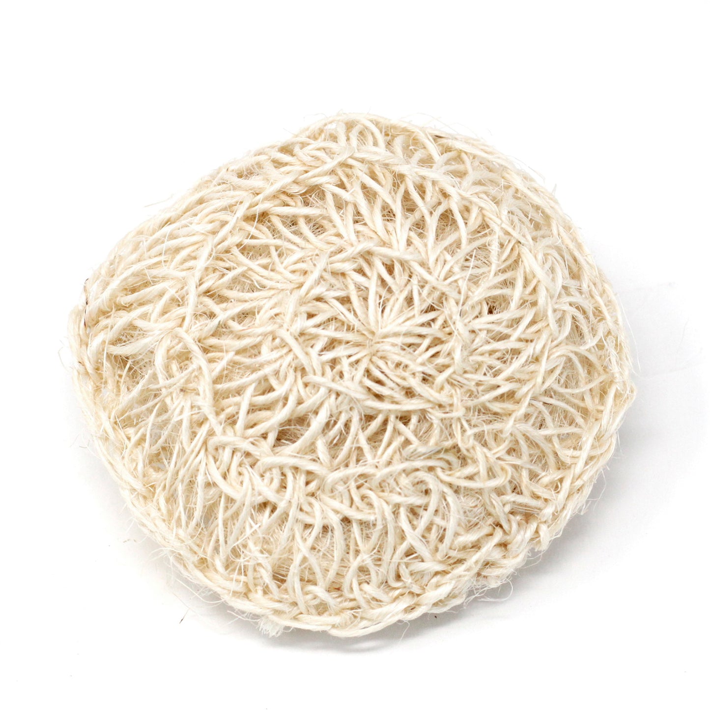 Sisal Sponge and Scrub - Soft Round Exfoliating Cushion - ScentiMelti Home Fragrance, Beauty & Gifts UK