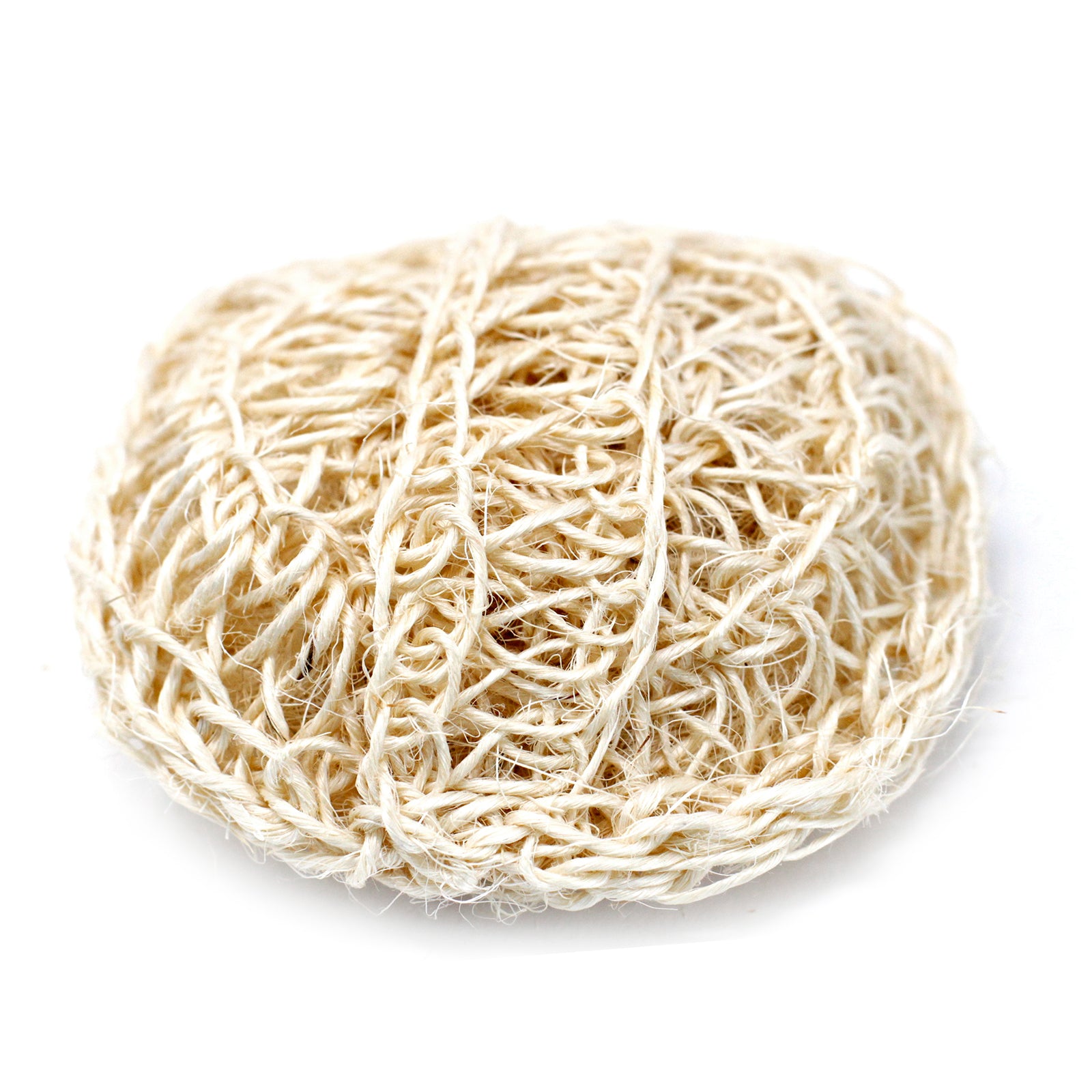 Sisal Sponge and Scrub - Soft Round Exfoliating Cushion - ScentiMelti Home Fragrance, Beauty & Gifts UK