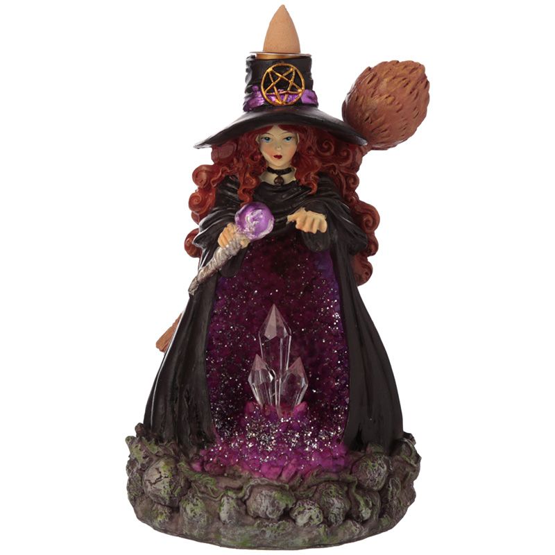 Witches Crystal Cave LED Backflow Incense Burner - ScentiMelti  Witches Crystal Cave LED Backflow Incense Burner