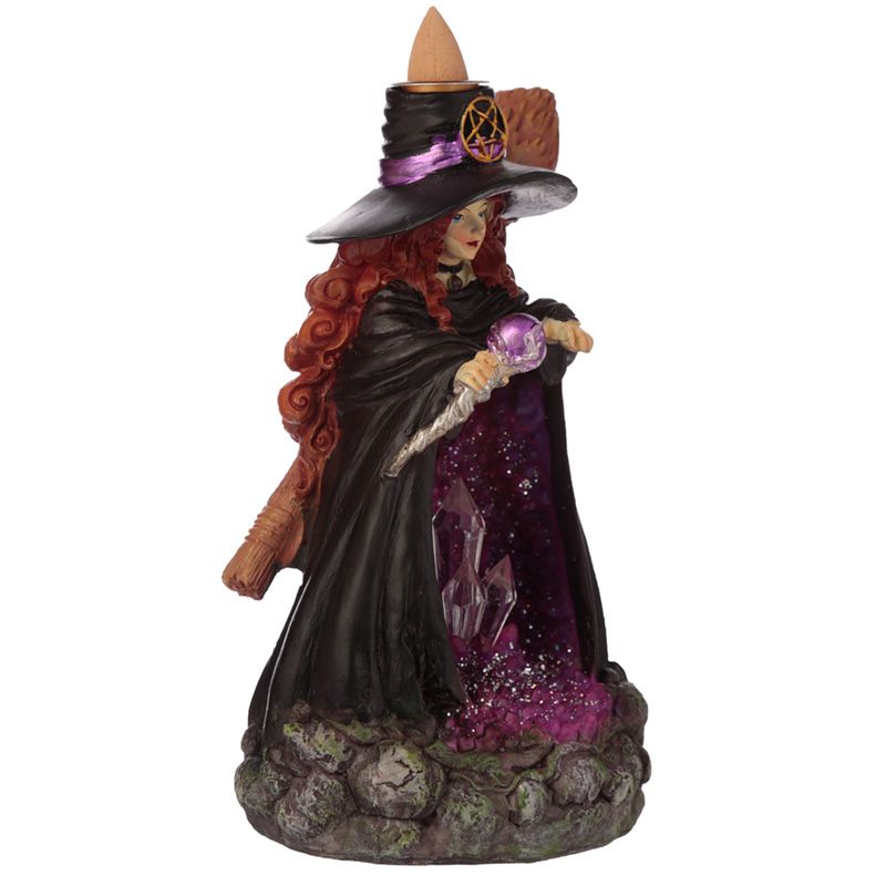 Witches Crystal Cave LED Backflow Incense Burner - ScentiMelti  Witches Crystal Cave LED Backflow Incense Burner