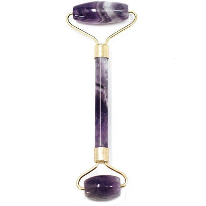 Gemstone Face Roller - Amethyst - ScentiMelti  Gemstone Face Roller - Amethyst