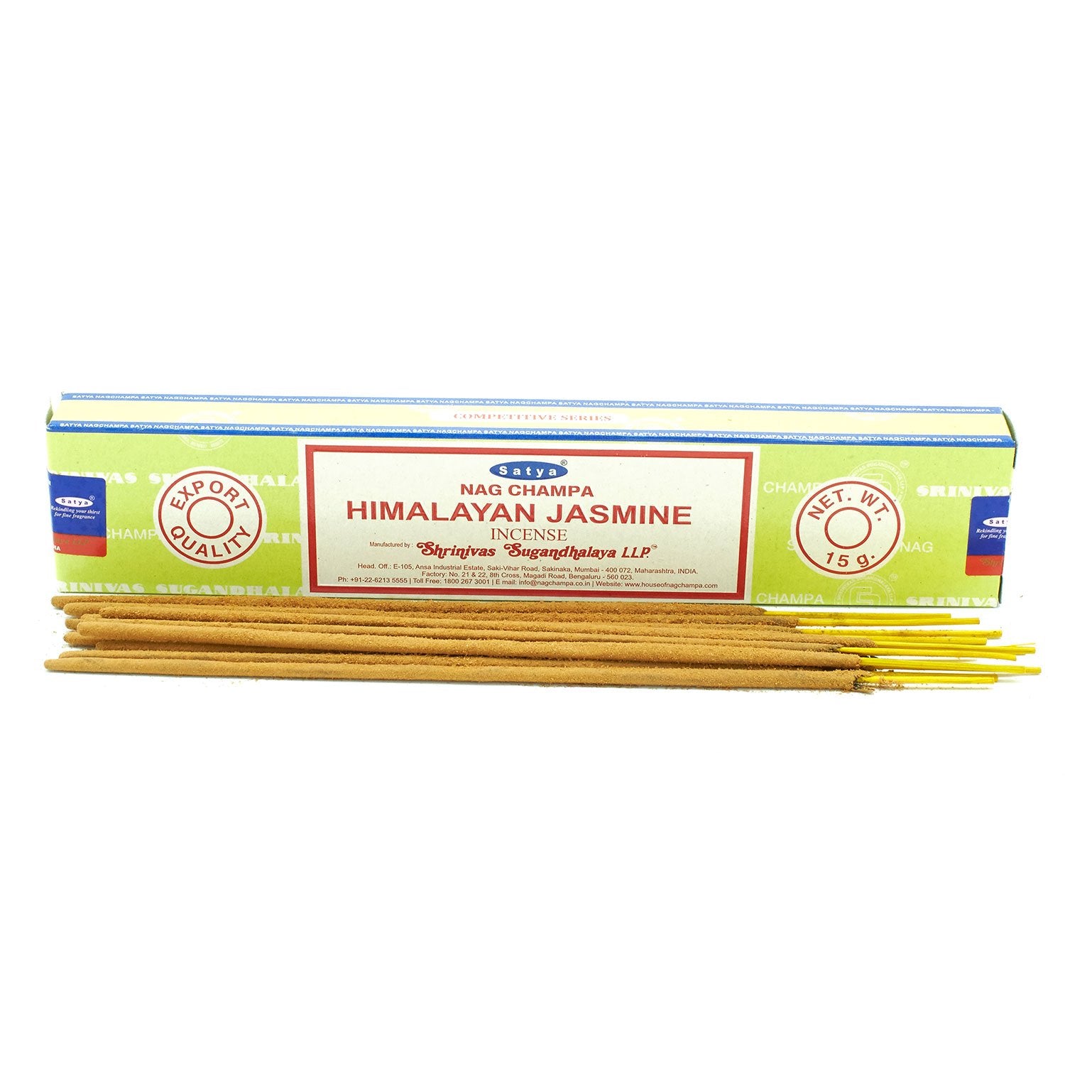 Satya Incense Sticks 15g - Himalayan Jasmine - ScentiMelti  Satya Incense Sticks 15g - Himalayan Jasmine