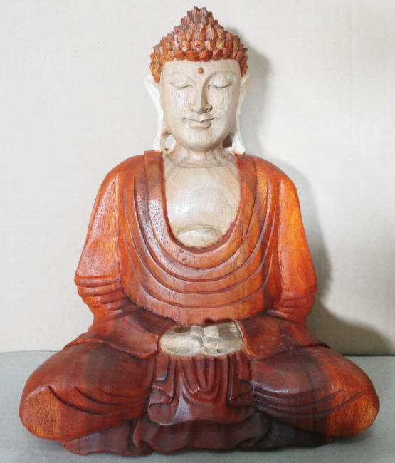 Hand Carved Buddha Statue - 30cm Hand Down - ScentiMelti  Hand Carved Buddha Statue - 30cm Hand Down