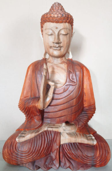 Hand Carved Buddha Statue - 60cm Teaching Transmission - ScentiMelti  Hand Carved Buddha Statue - 60cm Teaching Transmission