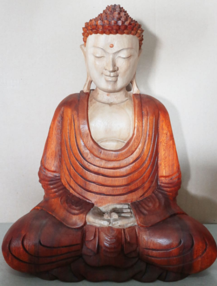 Hand Carved Buddha Statue - 40cm Hand Down - ScentiMelti  Hand Carved Buddha Statue - 40cm Hand Down