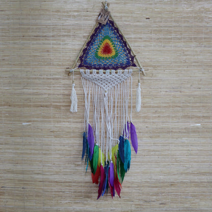 Bali Dream Catchers - Med Multi Pyramid - ScentiMelti  Bali Dream Catchers - Med Multi Pyramid