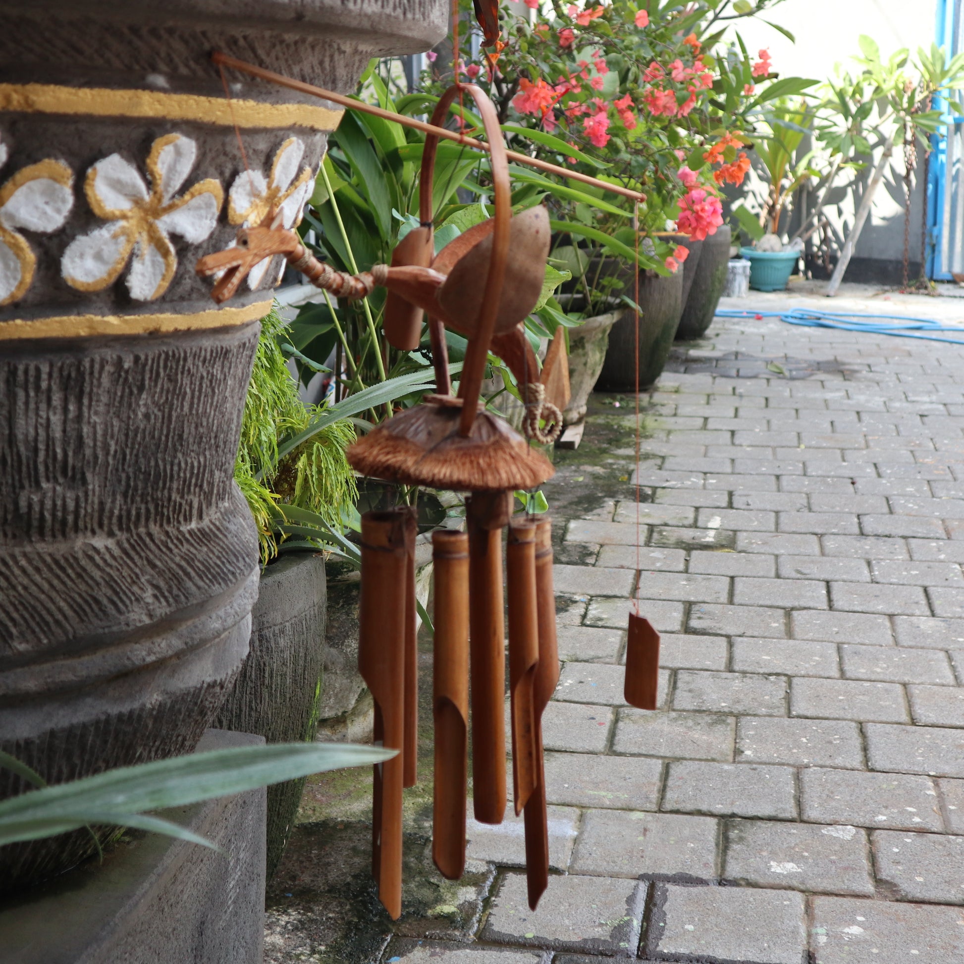 Bamboo Windchime - Natural finish - Coconut Dragon - ScentiMelti  Bamboo Windchime - Natural finish - Coconut Dragon