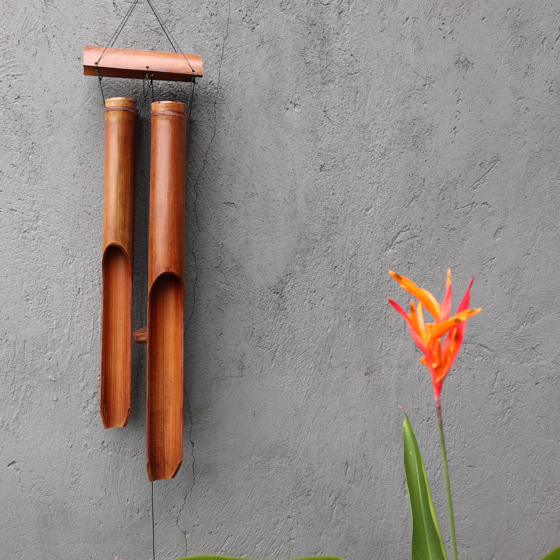 Bamboo Windchime - Natural finish - 4 Big Tubes - ScentiMelti  Bamboo Windchime - Natural finish - 4 Big Tubes