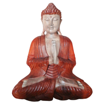 Hand Carved Buddha Statue - 40cm Welcome - ScentiMelti  Hand Carved Buddha Statue - 40cm Welcome