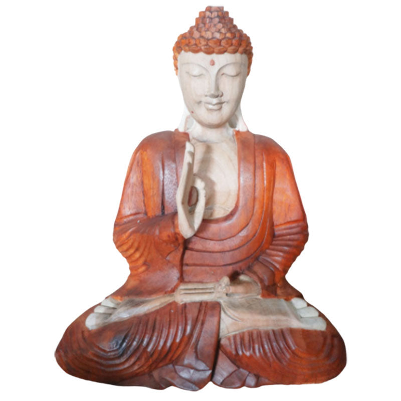 Hand Carved Buddha Statue - 40cm Teaching Transmission - ScentiMelti  Hand Carved Buddha Statue - 40cm Teaching Transmission