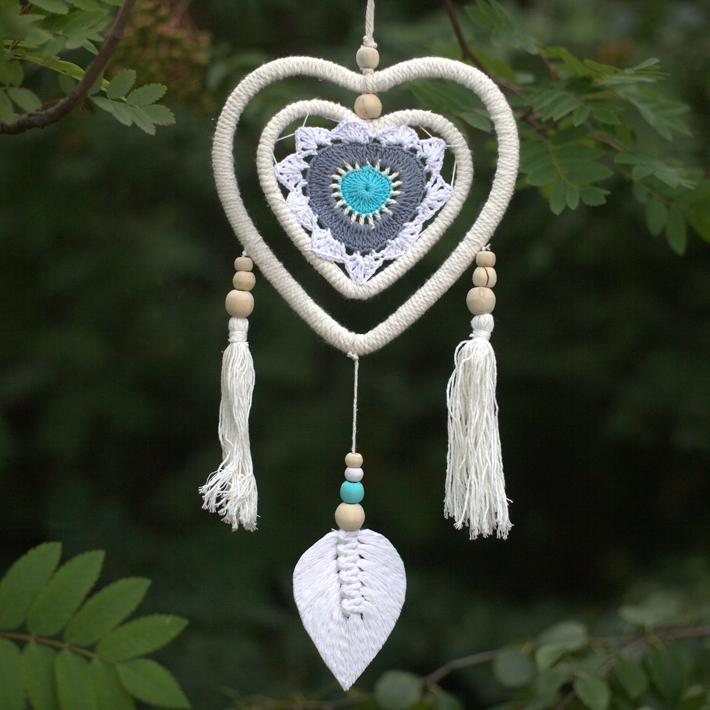 Dream Catcher - Medium Blue Heart in Heart - ScentiMelti  Dream Catcher - Medium Blue Heart in Heart