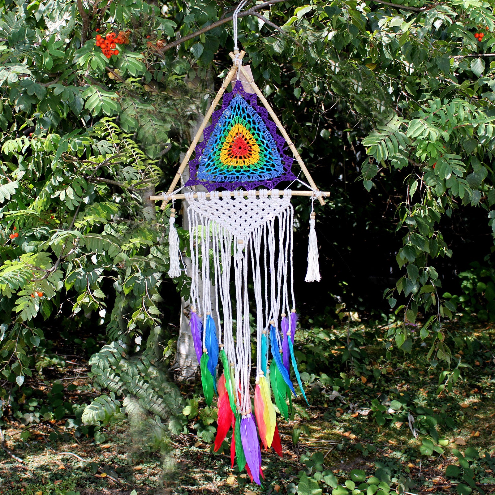 Bali Dream Catchers - Med Multi Pyramid - ScentiMelti  Bali Dream Catchers - Med Multi Pyramid