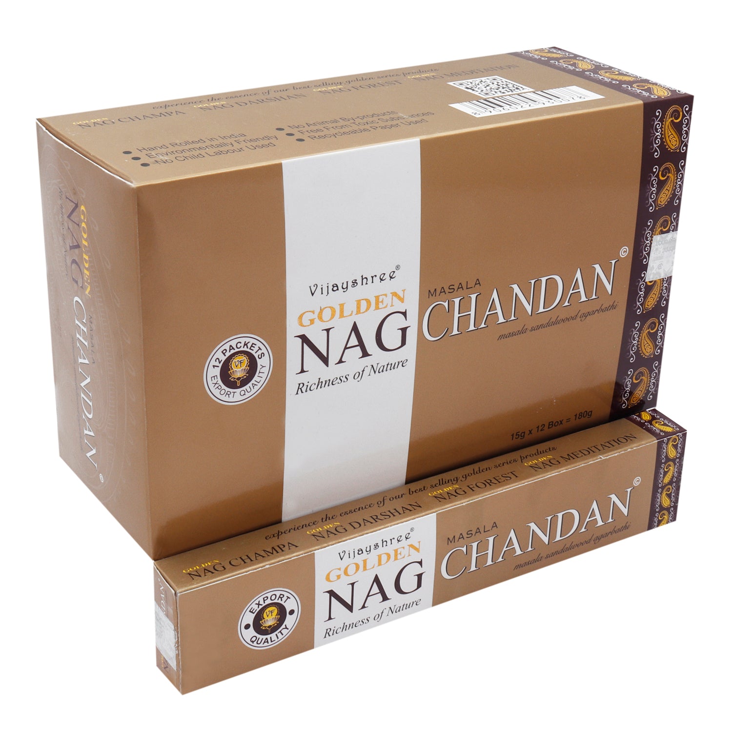 15g Golden Nag - Chandan Incense - ScentiMelti  15g Golden Nag - Chandan Incense