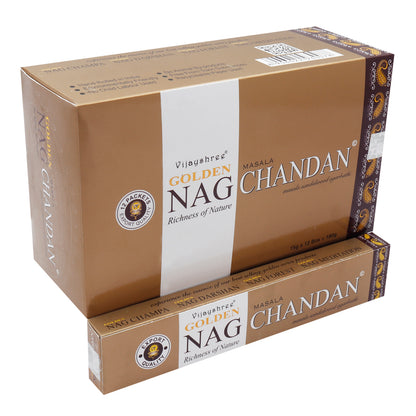 15g Golden Nag - Chandan Incense - ScentiMelti  15g Golden Nag - Chandan Incense