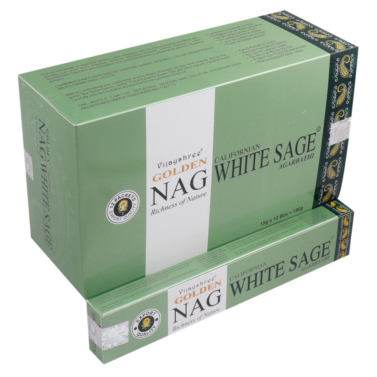 15g Golden Nag - White Sage Incense - ScentiMelti  15g Golden Nag - White Sage Incense