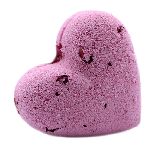 Love Heart Bath Bomb 70g - Ylang & Rose - ScentiMelti  Love Heart Bath Bomb 70g - Ylang & Rose