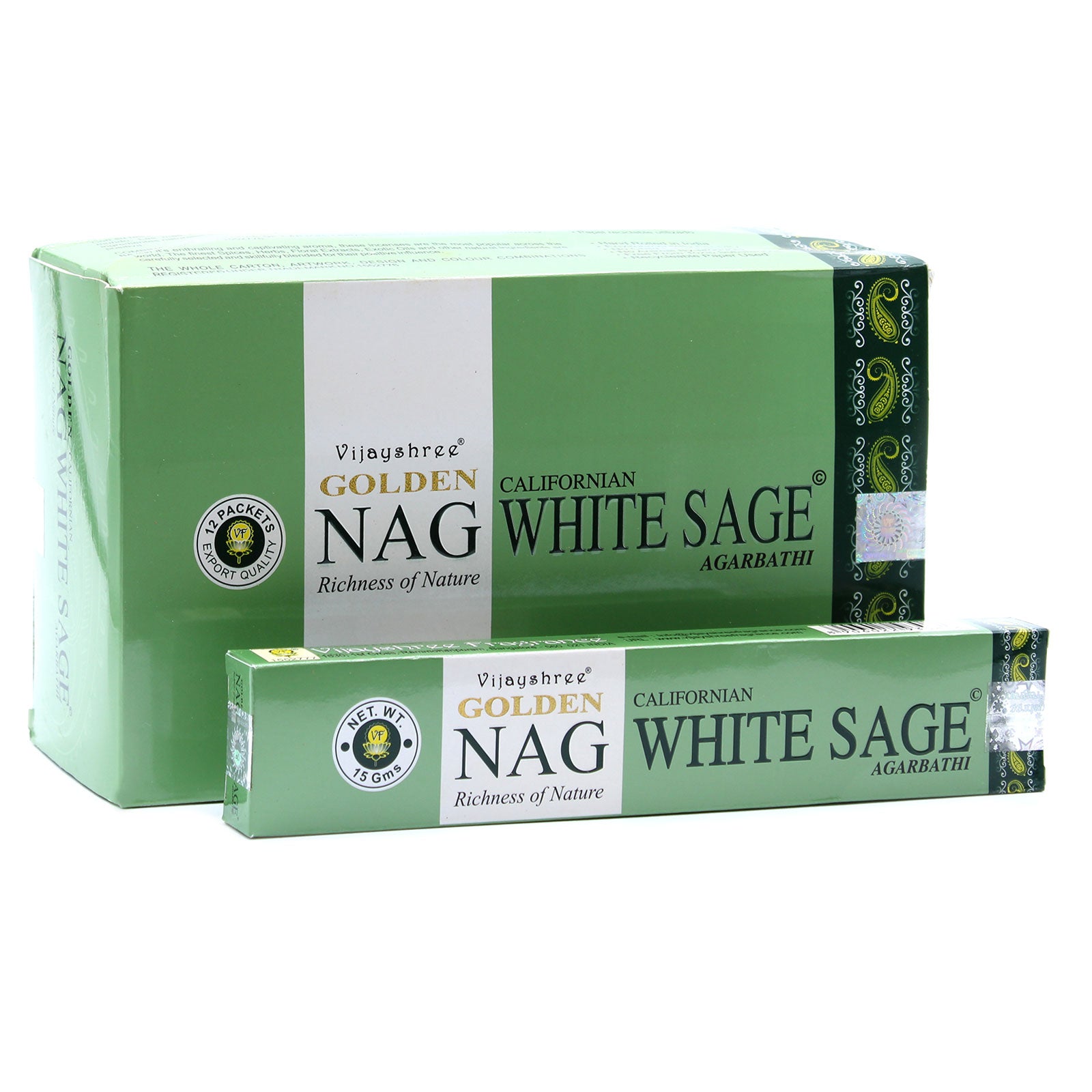 15g Golden Nag - White Sage Incense - ScentiMelti  15g Golden Nag - White Sage Incense