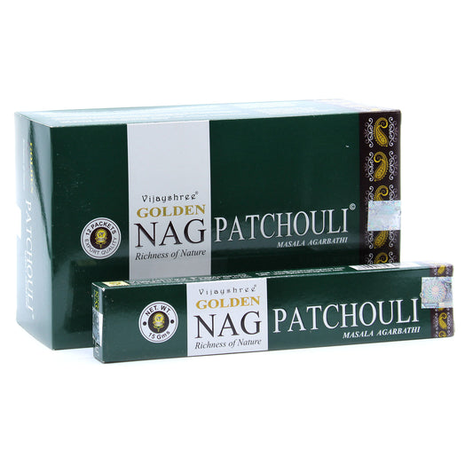 15g Golden Nag - Pathouli Incense - ScentiMelti  15g Golden Nag - Pathouli Incense