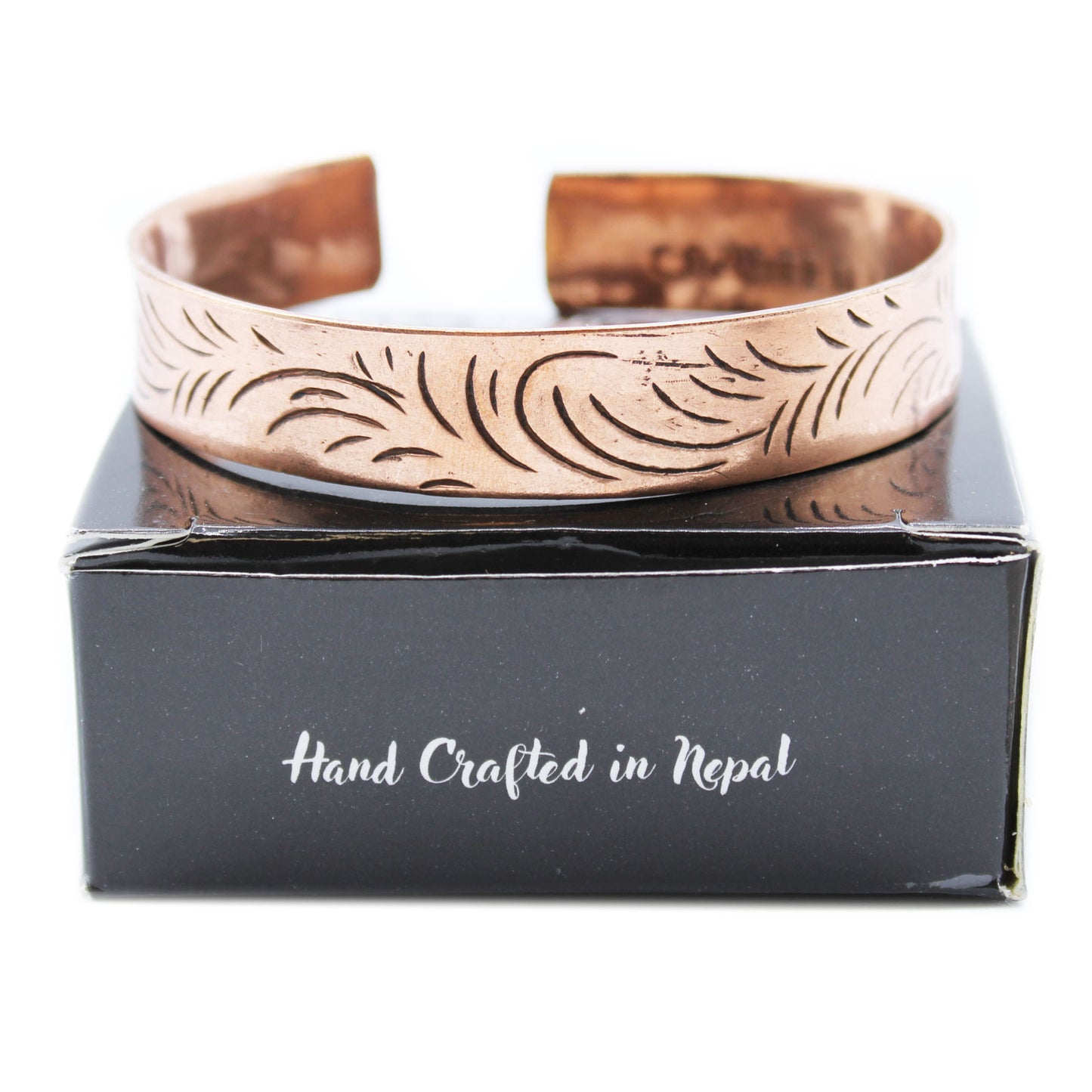 Copper Tibetan Bracelet - Wide Tribal Swirls - ScentiMelti  Copper Tibetan Bracelet - Wide Tribal Swirls