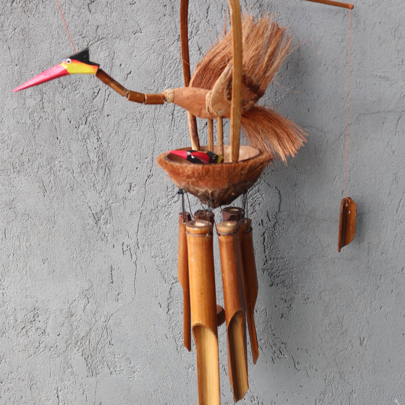 Bamboo Windchime - Natural finish - Mother & Chicks - ScentiMelti  Bamboo Windchime - Natural finish - Mother & Chicks