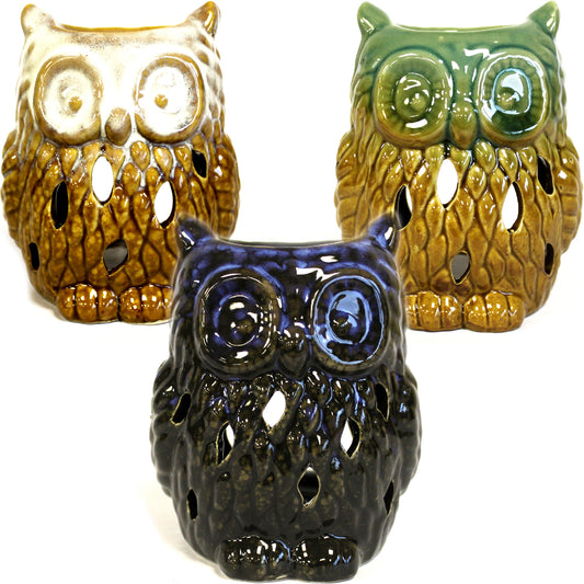 Classic Rustic Oil Burner - Owl (assorted) - ScentiMelti  Classic Rustic Oil Burner - Owl (assorted)