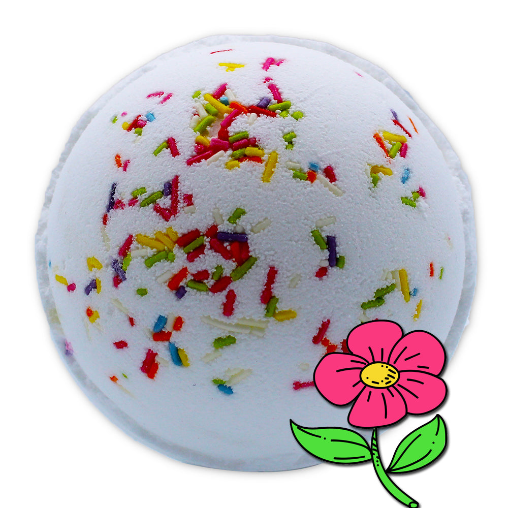 Rainbow Bath Bomb - Summer Peonies - ScentiMelti  Rainbow Bath Bomb - Summer Peonies