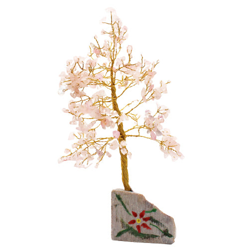 Gemstone Tree - Rose Quartz - 320 Stone - ScentiMelti  Gemstone Tree - Rose Quartz - 320 Stone