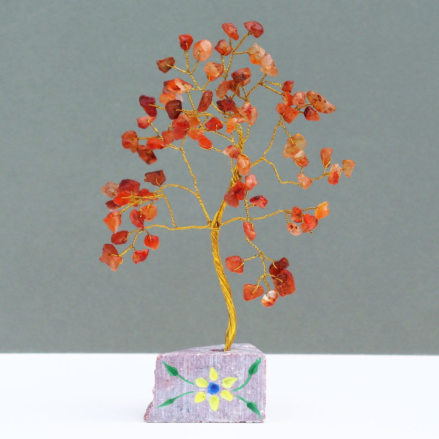 Gemstone Tree - Carnelian - 80 Stone - ScentiMelti  Gemstone Tree - Carnelian - 80 Stone