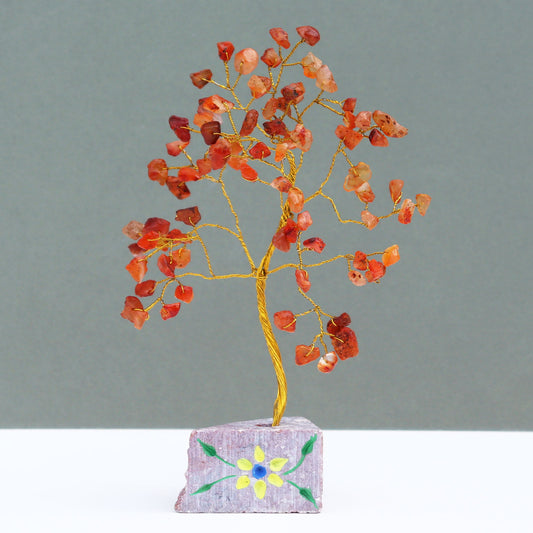 Gemstone Tree - Carnelian - 80 Stone - ScentiMelti  Gemstone Tree - Carnelian - 80 Stone