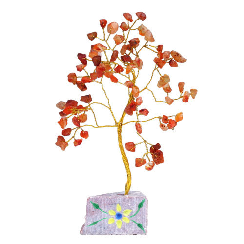 Gemstone Tree - Carnelian - 80 Stone - ScentiMelti  Gemstone Tree - Carnelian - 80 Stone