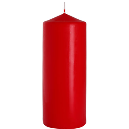 Pillar Candle 80x200mm - Red - ScentiMelti  Pillar Candle 80x200mm - Red