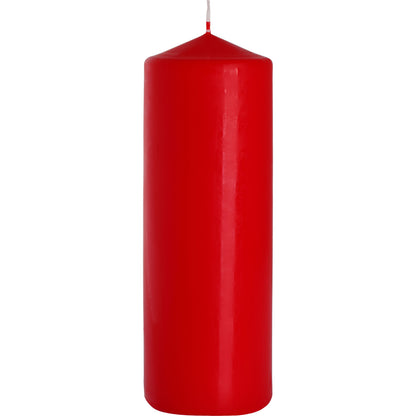 Pillar Candle 80x250mm - Red - ScentiMelti  Pillar Candle 80x250mm - Red