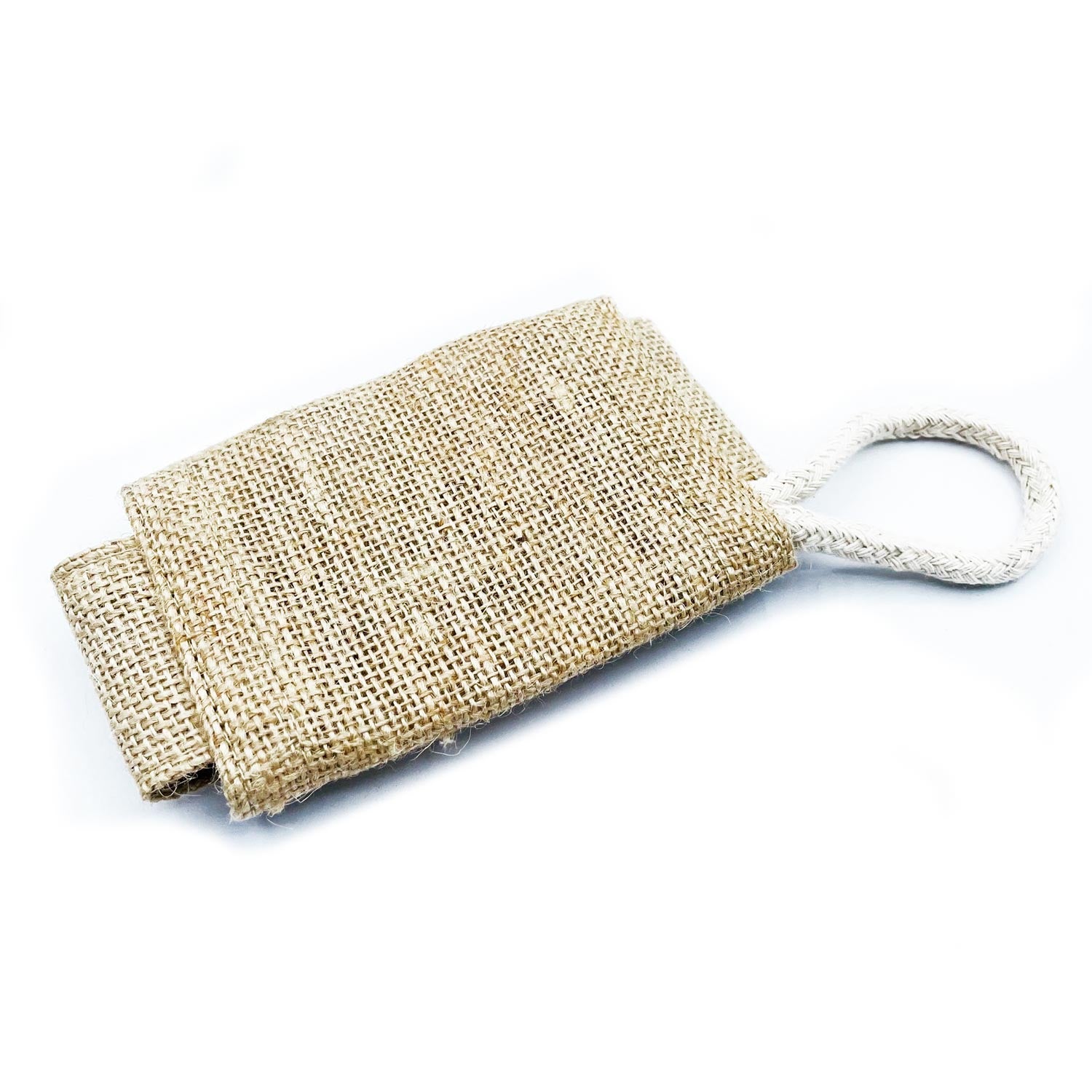 Jute Scrub Soap Pouch - Natural - ScentiMelti  Jute Scrub Soap Pouch - Natural