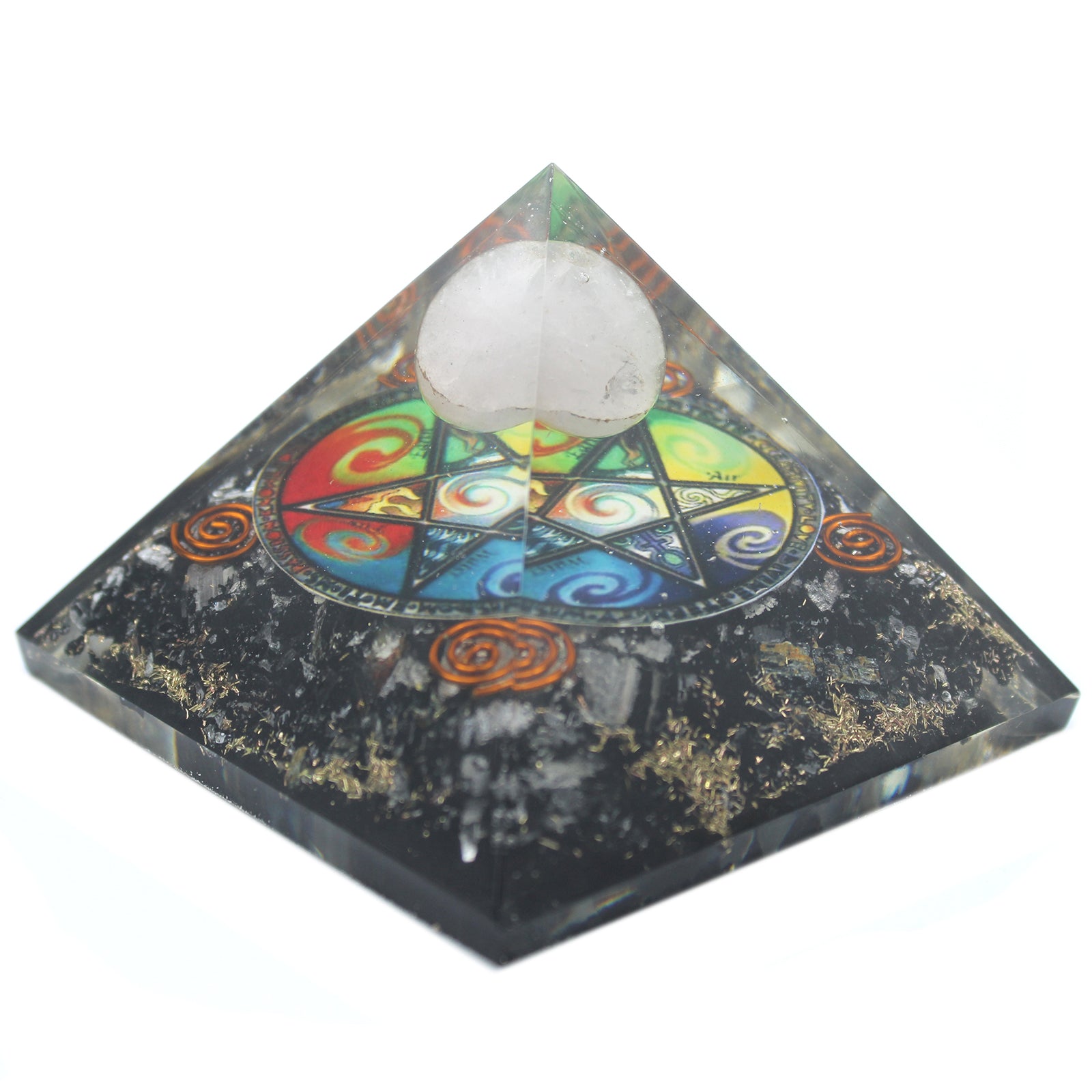 Orgonite Pyramid - Midnight Pentagon - 70mm - ScentiMelti  Orgonite Pyramid - Midnight Pentagon - 70mm