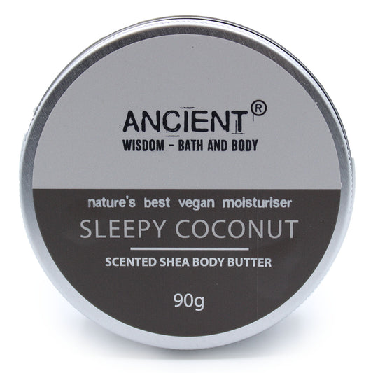 Scented Shea Body Butter 90g - Sleepy Coconut - ScentiMelti  Scented Shea Body Butter 90g - Sleepy Coconut