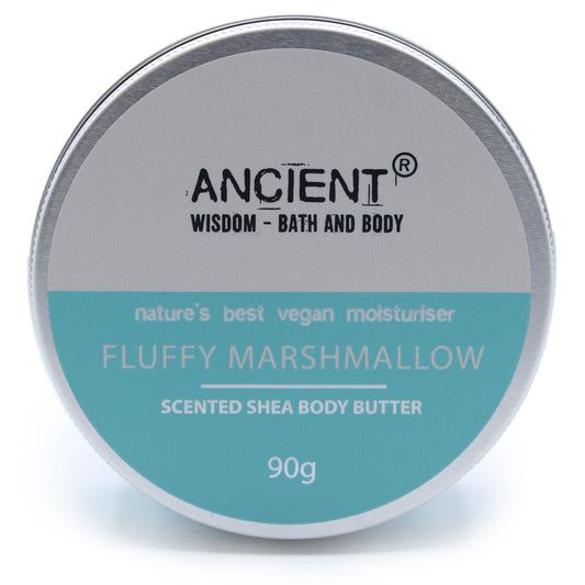 Scented Shea Body Butter 90g - Fluffy Mashmallow - ScentiMelti  Scented Shea Body Butter 90g - Fluffy Mashmallow