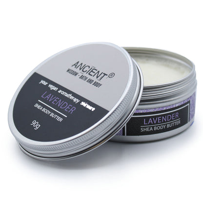 Aromatherapy Shea Body Butter 90g - Lavender - ScentiMelti  Aromatherapy Shea Body Butter 90g - Lavender