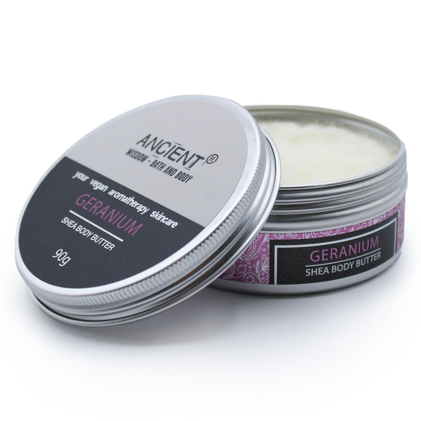 Aromatherapy Shea Body Butter 90g - Geranium - ScentiMelti  Aromatherapy Shea Body Butter 90g - Geranium