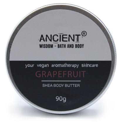 Aromatherapy Shea Body Butter 90g - Grapefruit - ScentiMelti  Aromatherapy Shea Body Butter 90g - Grapefruit