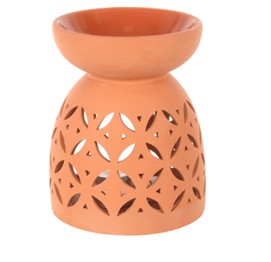 20cm Large Terracotta Oil Burner - ScentiMelti  20cm Large Terracotta Oil Burner