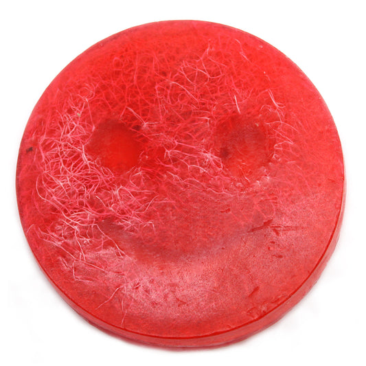 Happy Scrub Soap - Strawberry & Guava - ScentiMelti  Happy Scrub Soap - Strawberry & Guava